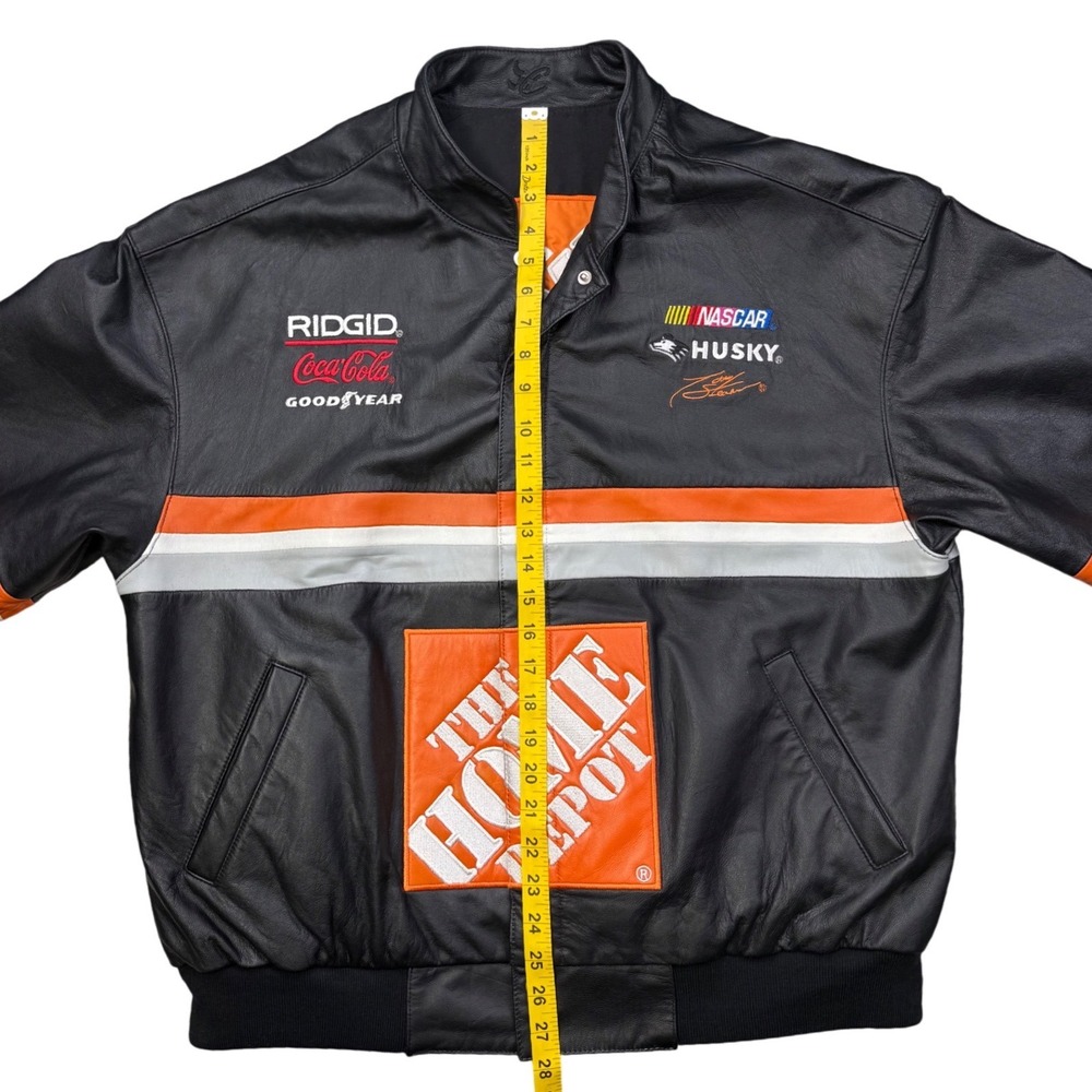 Tony‎ Stewart 20 Home Depot Leather NASCAR Jacket Chase Reversible L - Picture 10 of 11